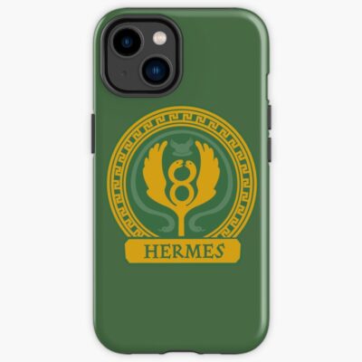 Percy Jackson Hermes Cabin Nameplate Green Background Iphone Case