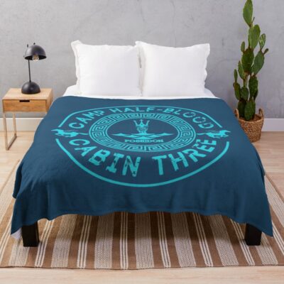 Camp Half Blood Half Throw Blanket