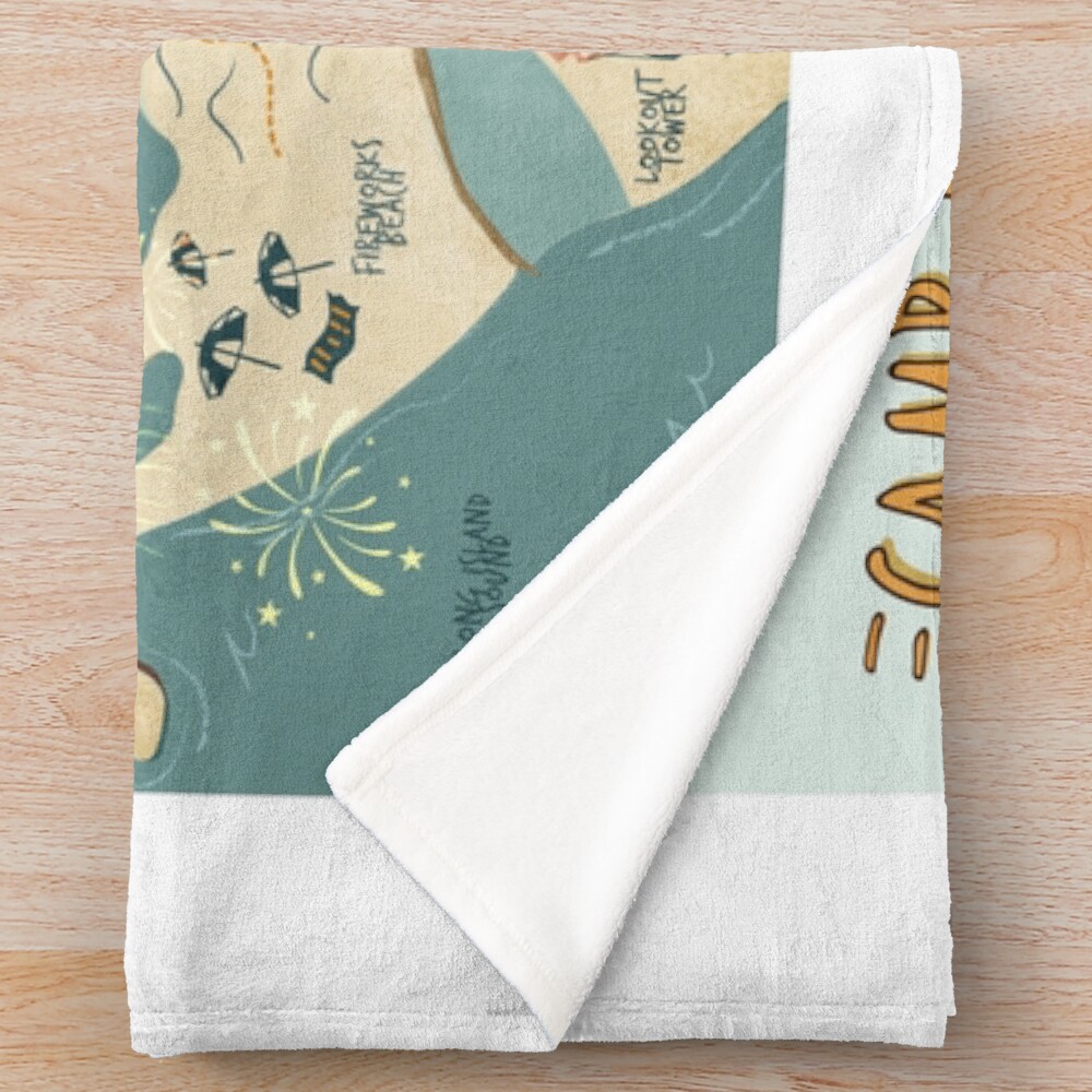Map Of Camp Half Blood Throw Blanket - Image 2