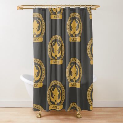 Percy Jackson Ares Cabin Shower Curtain