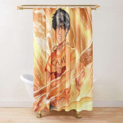 Percy Jackson Gold Shower Curtain